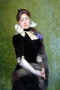 Weerts Jean Joseph Portrait of a Lady oil painting artist